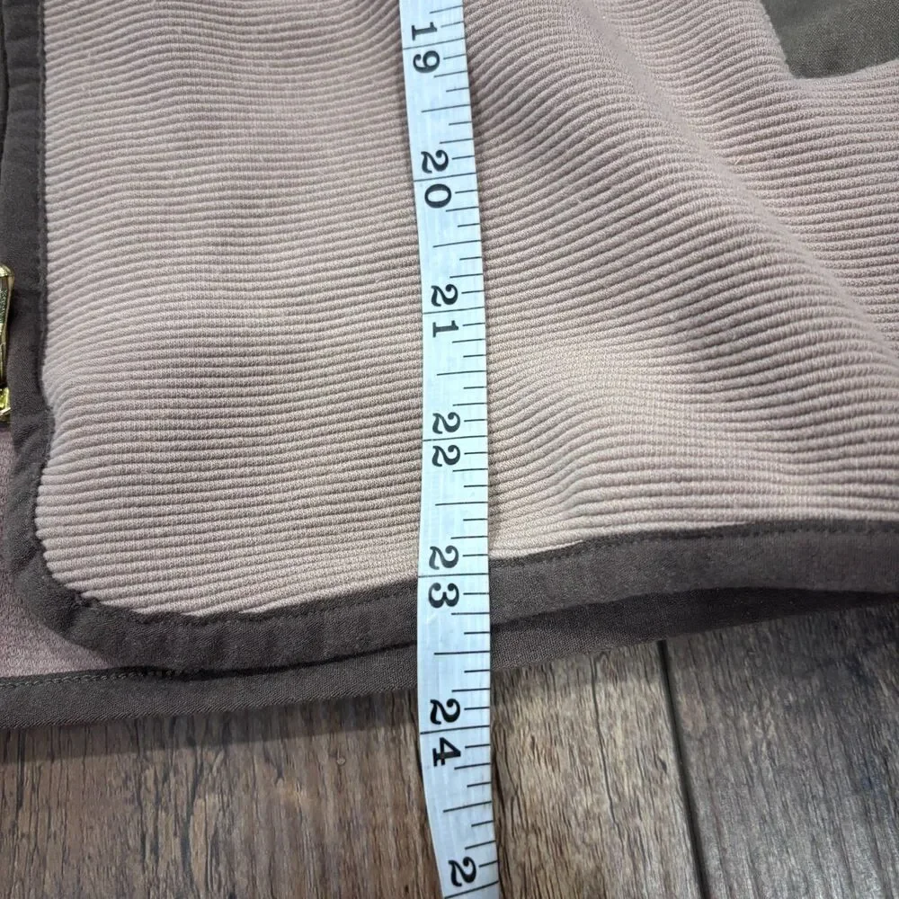 Varley Berendo Full Zip Thru Mock Collar Boxy Jacket in Portabella Size Small